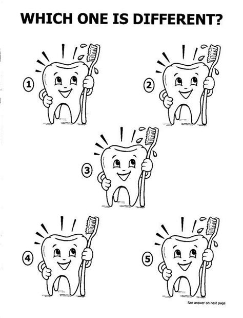 Dental Worksheets For Kindergarten Teeth Coloring Pages Kids Dentist