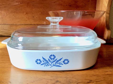 2 5 Quart Corning Ware Casserole Corning Ware Cornflower Blue Casserole