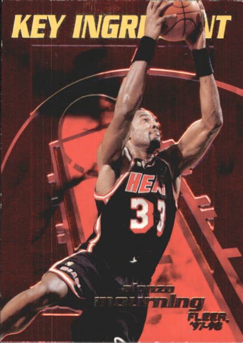 Gear up for game time with our huge selection of miami heat men's tees, hoodies, polos, pants, socks, and more from nike, new era, and '47 brand. 1997-98 Fleer Key Ingredient Miami Heat Basketball Card #8 Alonzo Mourning | eBay