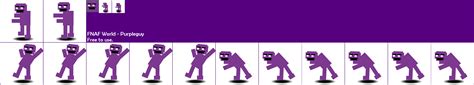 The Spriters Resource Full Sheet View Fnaf World Purpleguy