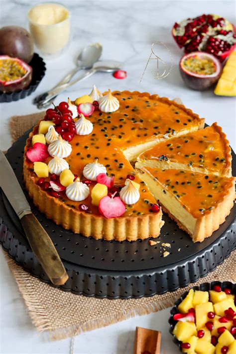 Tarte mangue passion Autour du Sucre