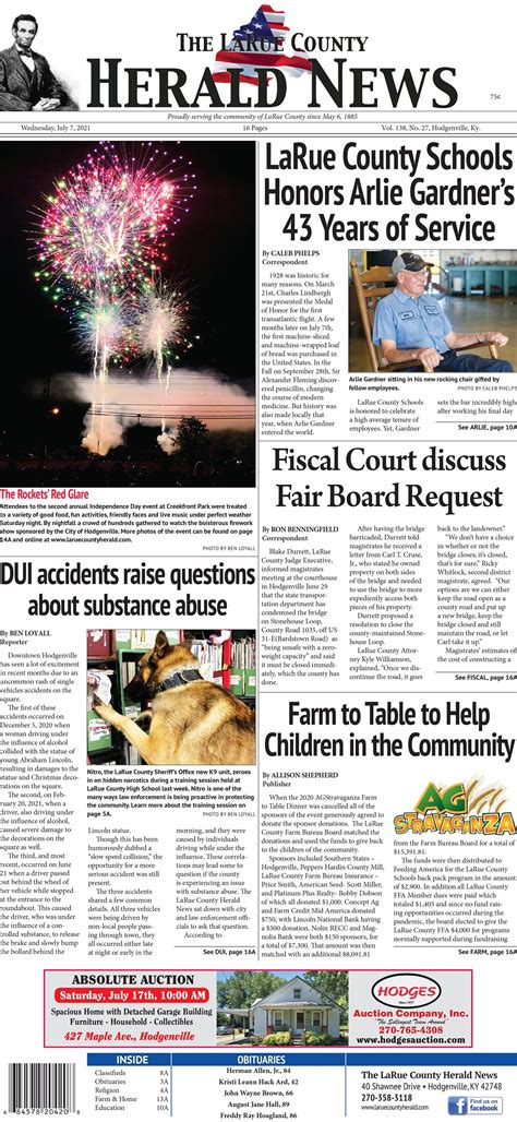 The LaRue County Herald News - Home | Facebook