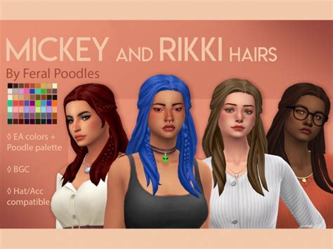 Rikki Hair By Feralpoodles At Tsr Sims 4 Updates