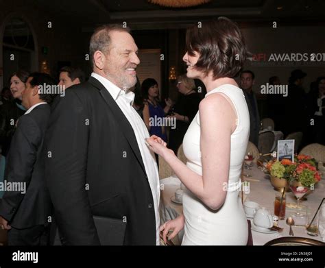 Harvey Weinstein And Anne Hathaway Attend The Afi Awards At The Four