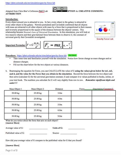 Speed, net force, and newton's 2nd review puzzles; Solved: Https://phet.colorado.edu/en/simulation/gravity-fo ...
