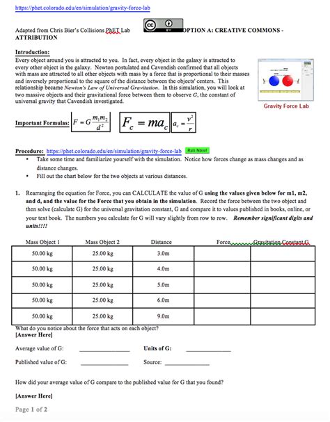 Phet vectors simulations lab introduction: Solved: Https://phet.colorado.edu/en/simulation/gravity-fo ...