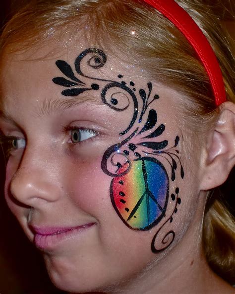 Face Painting Illusions And Balloon Art Llc Face Painting Peace Sign