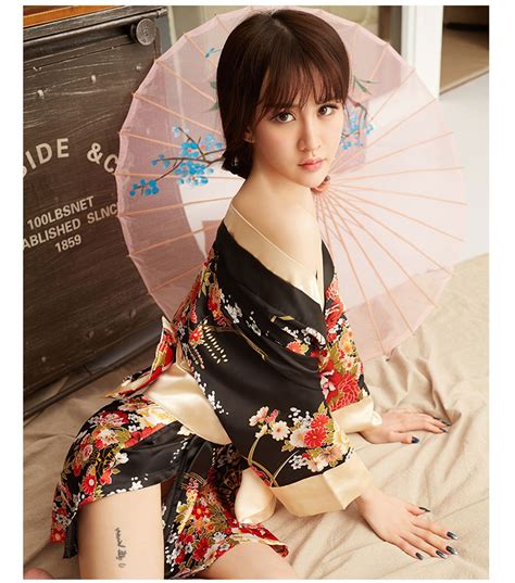 Ms504 Floral Japan Costume Kimono Robe Sleepwear Sexy Lingerie Mystery Of Female Lingeries
