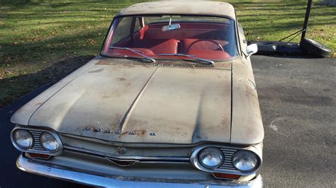 1964 Chevy Corvair 500 2 Door Garage Find Time Capsule Ready For
