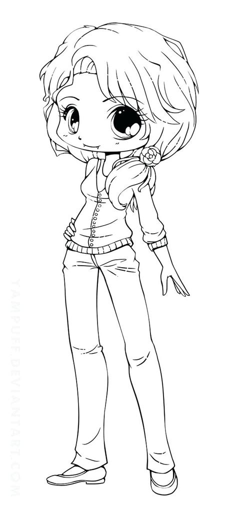 Anime Wolf Girl Coloring Pages At Free Printable