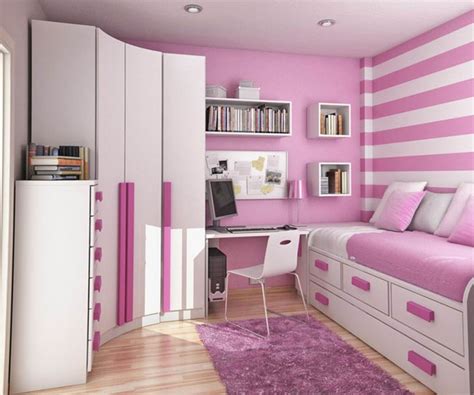 It is a symbol of naivety and sensitivity. Feminine Pink Teenage Girls Room Designs : Small Space ...