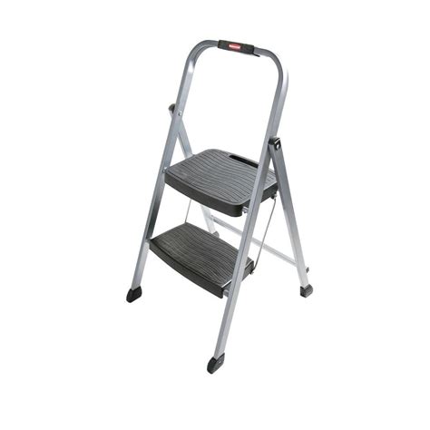 Rubbermaid 2 Step Steel Step Stool Ladder Rm 2w The Home Depot