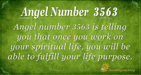 Angel Number 3563 Meaning Sign Of Spiritual Wellness Sunsignsorg