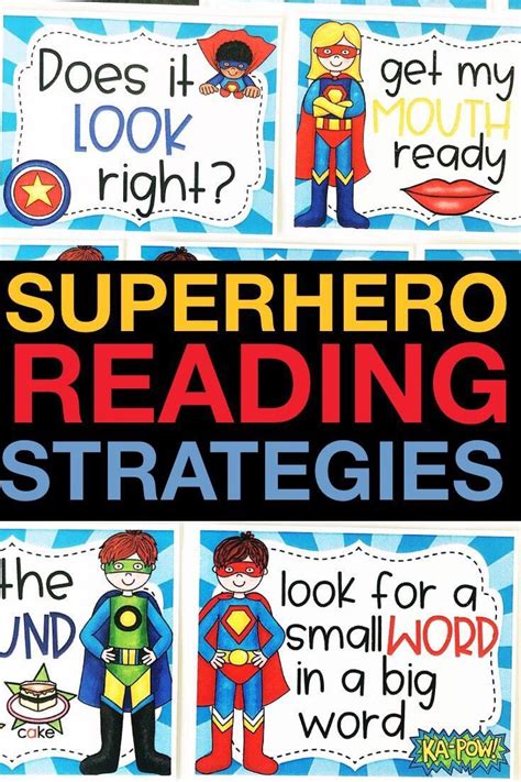 These Superhero Themed Reading Strategy Posters Are Great To