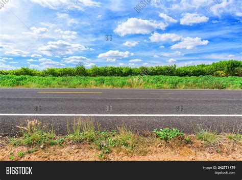 Asphalt Road Side View Image And Photo Free Trial Bigstock