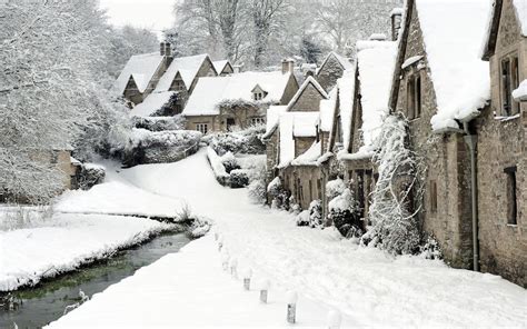 Winter Facebook Covers Bourton On The Water English Christmas Winter