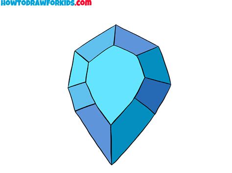 How To Draw A Gem Easy Drawing Tutorial For Kids