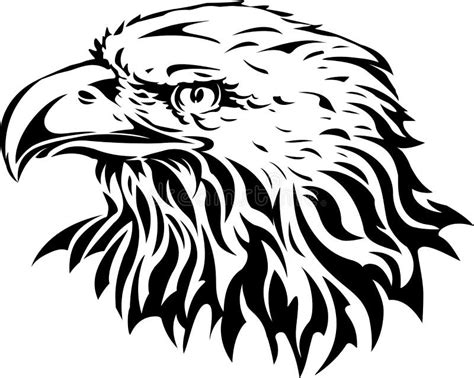 Silhouette Of Eagle Head Stock Vector Illustration Of American 65862761