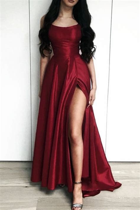 Red Prom Dresses Maroon Prom Dress Long Burgundy