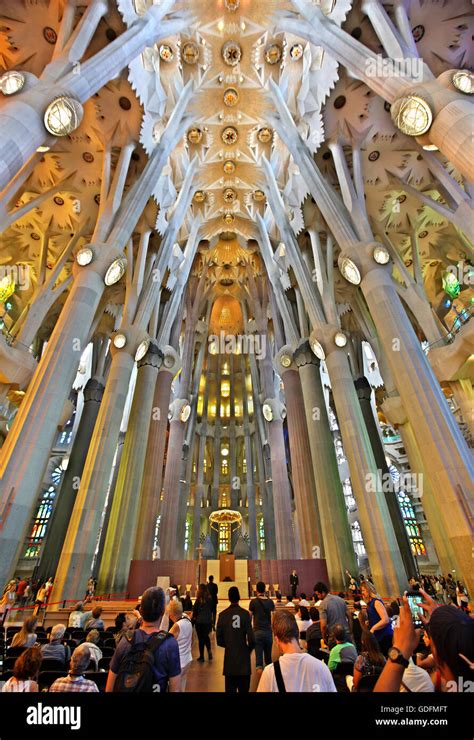 Inside The Sagrada Familia The Masterpiece Of Architect Antoni Gaudi