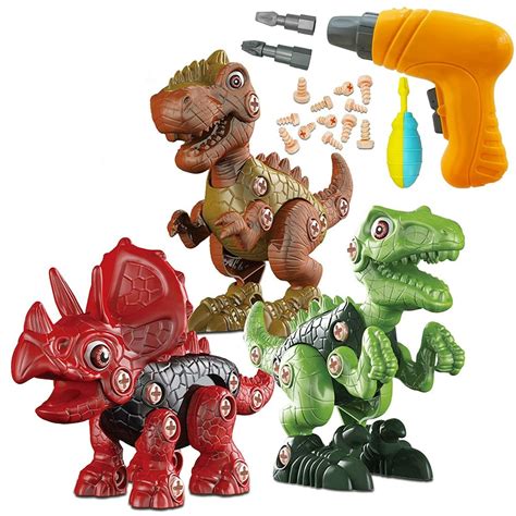 Take Apart Dinosaur Toys For Boys Building Toy Set With Electric