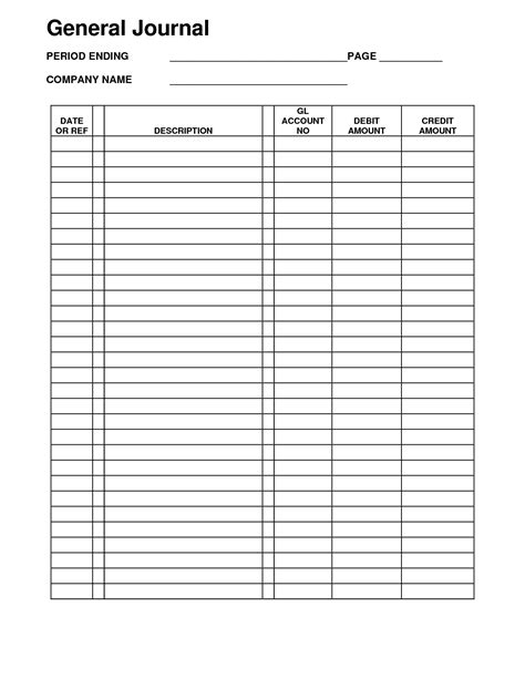 Our well designed ledger account sheets are clearly organized, allowing you to fill in your required financial details easily and accurately. Accounting+General+Journal+Template | Excel spreadsheets ...
