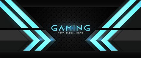 Gaming Banner Premium Vector Futuristic Yellow And Black Gaming