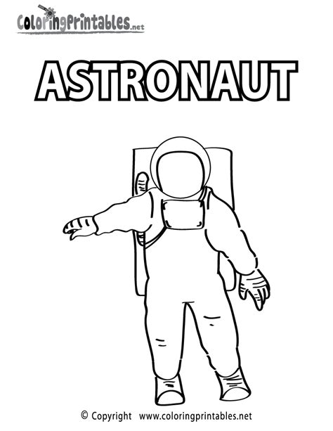 Download and print these astronauts coloring pages for free. Astronaut Coloring Page - A Free Educational Coloring ...