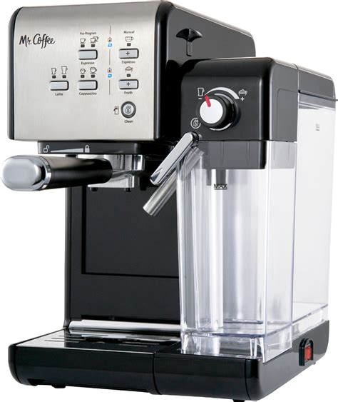 Mr Coffee Espresso Machine With 19 Bars Of Pressure And Milk Frother