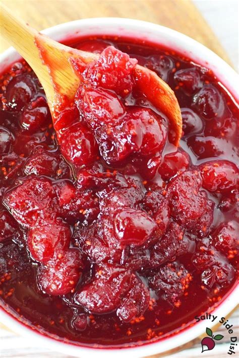 Heavenly Cranberry Sauce Made With Fresh Cranberries And Orange Juice