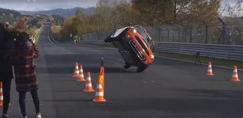 Record Drive On Nurburgring With A Mini On Two Wheels Completed