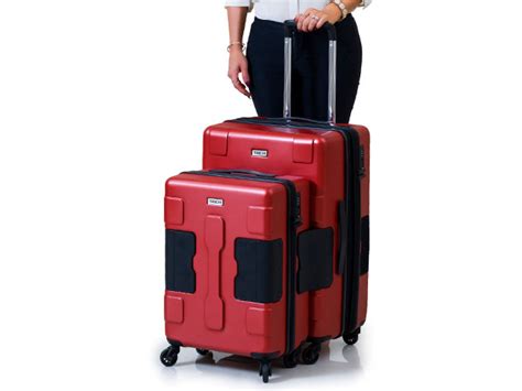 Tach Tuff Connectable Hard Luggage Set 2 Piecered Steve Harvey