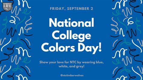 National College Colors Day Student Events Northcentral Technical