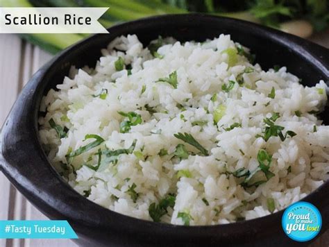 1 cup cooked rice amount per serving: Scallion Rice : Ingredients: cooked brown rice (cooked in ...