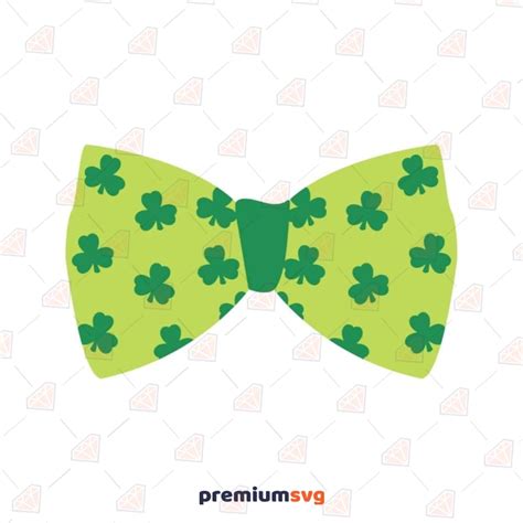 Bow Shamrock Svg Cut File Irish Svg Vector Files Premiumsvg