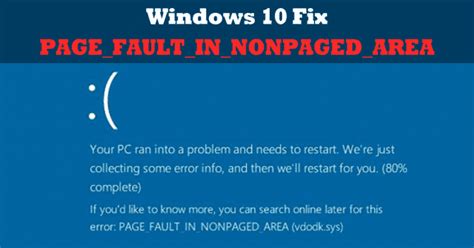 Therefore, if you want to solve the windows 10 page fault in nonpaged area error, you should start with these aspects. How To Fix PAGE_FAULT_IN_NONPAGED_AREA Blue Screen Error