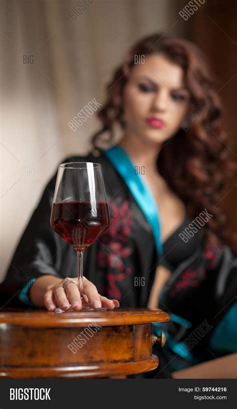 Beautiful Sexy Woman Glass Wine Image Photo Bigstock Hot Sex Picture