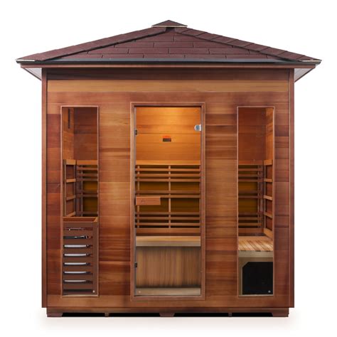 Enlighten Sunrise 5 Person Outdoor Traditional Sauna — Usa Health And