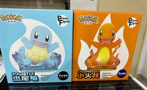 Funism Pokemon Prime Figure Charmander And Squirtle Large Size Hobbies