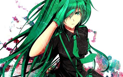 Green Anime Girls Wallpapers Wallpaper Cave