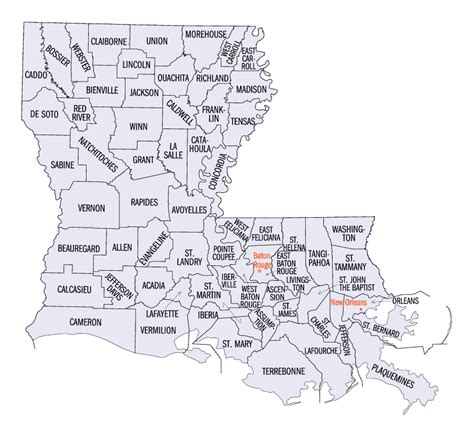 Louisiana Parishes History And Information