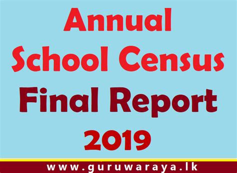 School Census Final Report 2019 Teacher