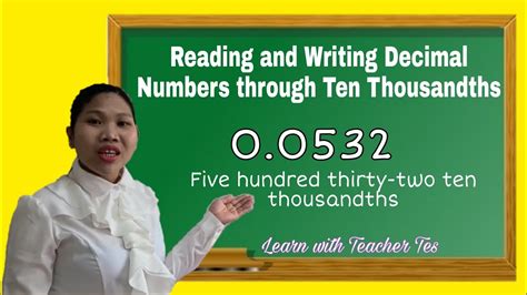 Reading And Writing Decimal Numbers Through Ten Thousandths Youtube
