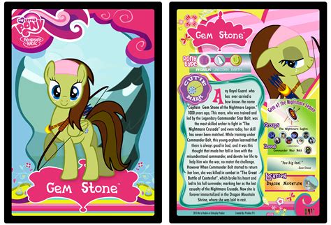 The possibilities for embarrassment are virtually limitless! Gem Stone MLP Trading Card by Priceless911 on DeviantArt