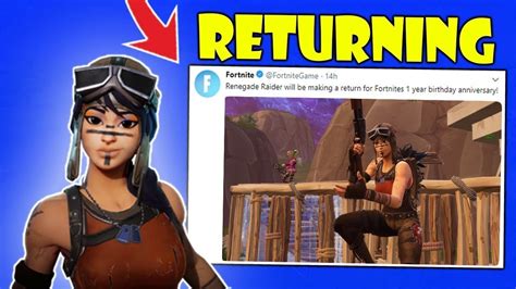The Renegade Raider Is NOW BACK?! Item Shop Countdown - YouTube