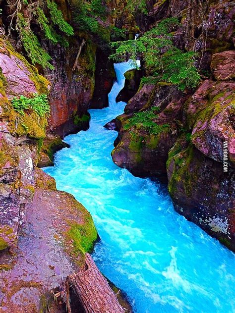 The Blue Water Of Glacier National Park Montana Beautiful Places To
