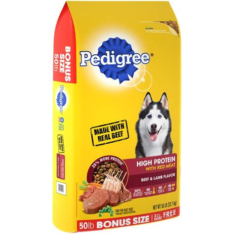 Pedigree® High Protein With Red Meat Beef And Lamb Flavor Dog Food