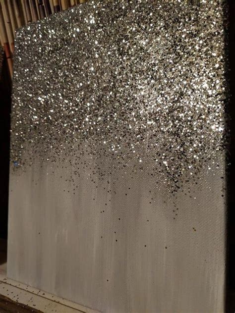 Abstract Glitter Painting Custom Modern Chic Home Decor Etsy