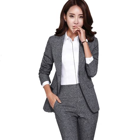 Autumn Woman Suits Sets Lady Suit Office Formal Professional Business