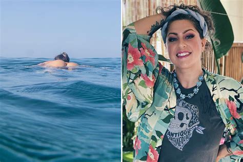 American Pickers Star Danielle Colby 45 Flaunts Bare Booty During Sexy Swim The Us Sun